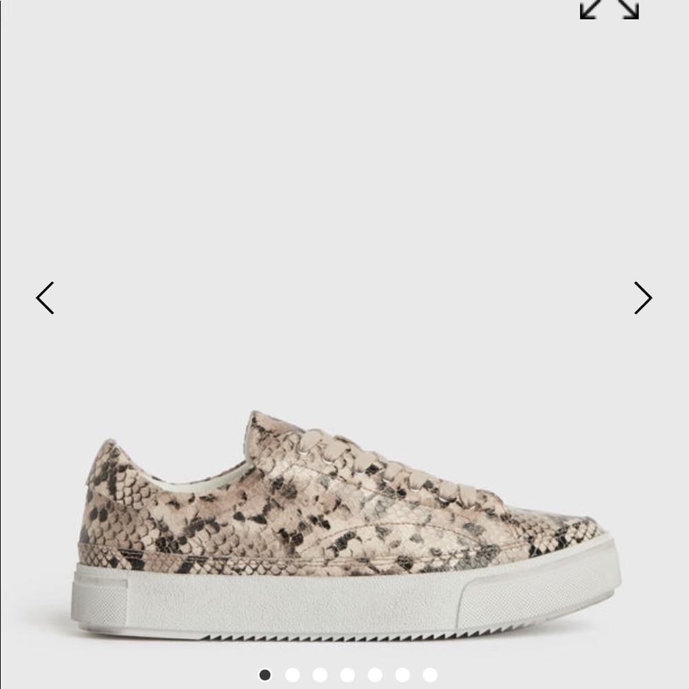 All saints trish snakeskin tennis shoes